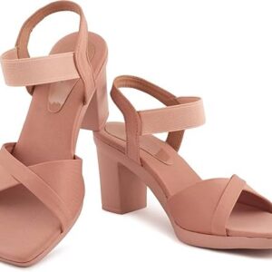 jm looks fashion fancy solid backstrap comfortable sole stylish casual heel sandal,for womens & girls